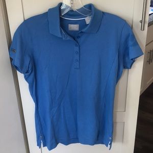 Blue tehama golf shirt